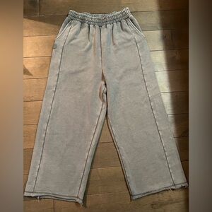Men's Premium Gray wide legs Joggers